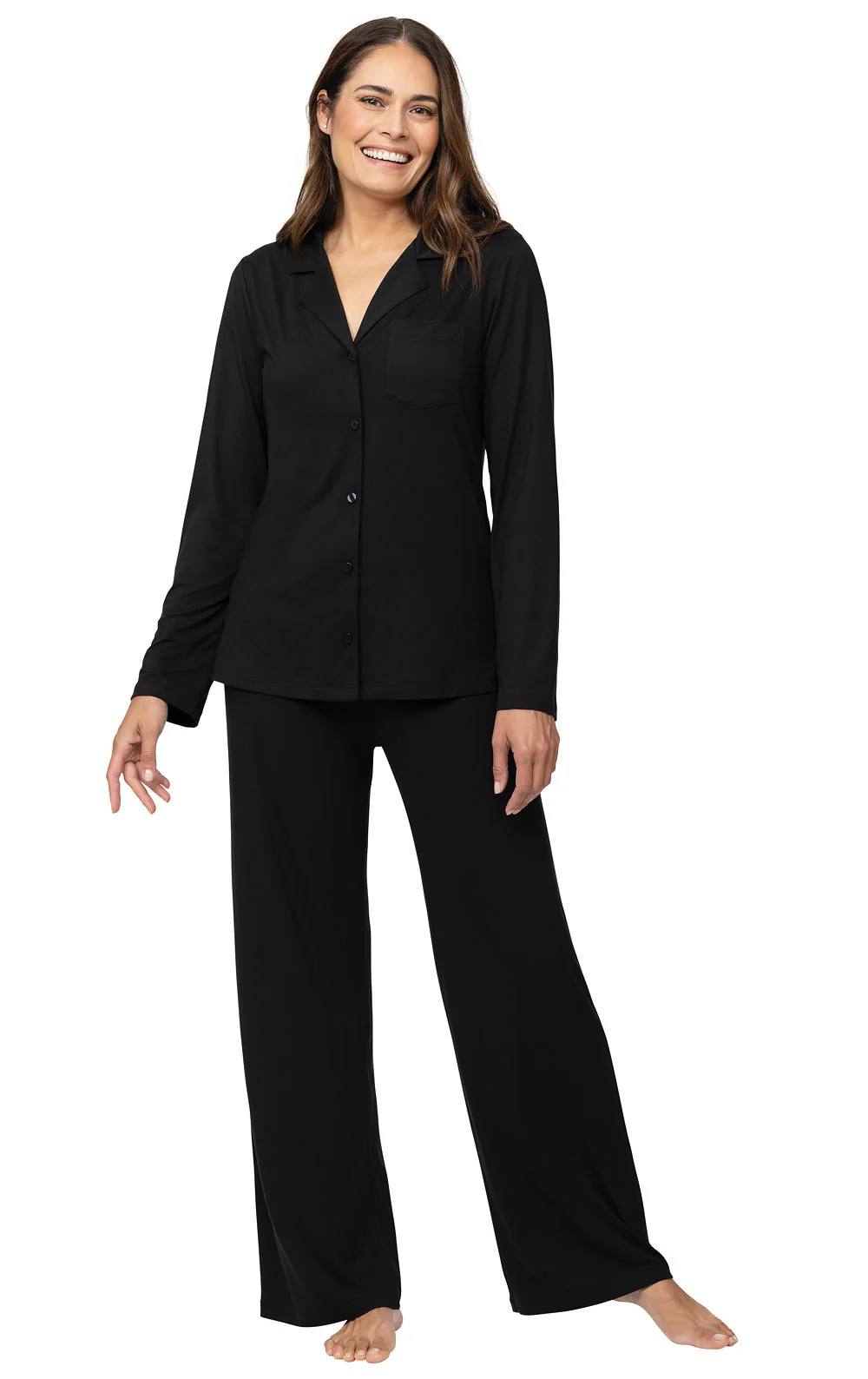 Naturally Nude Button-Front Pajamas - Image 3