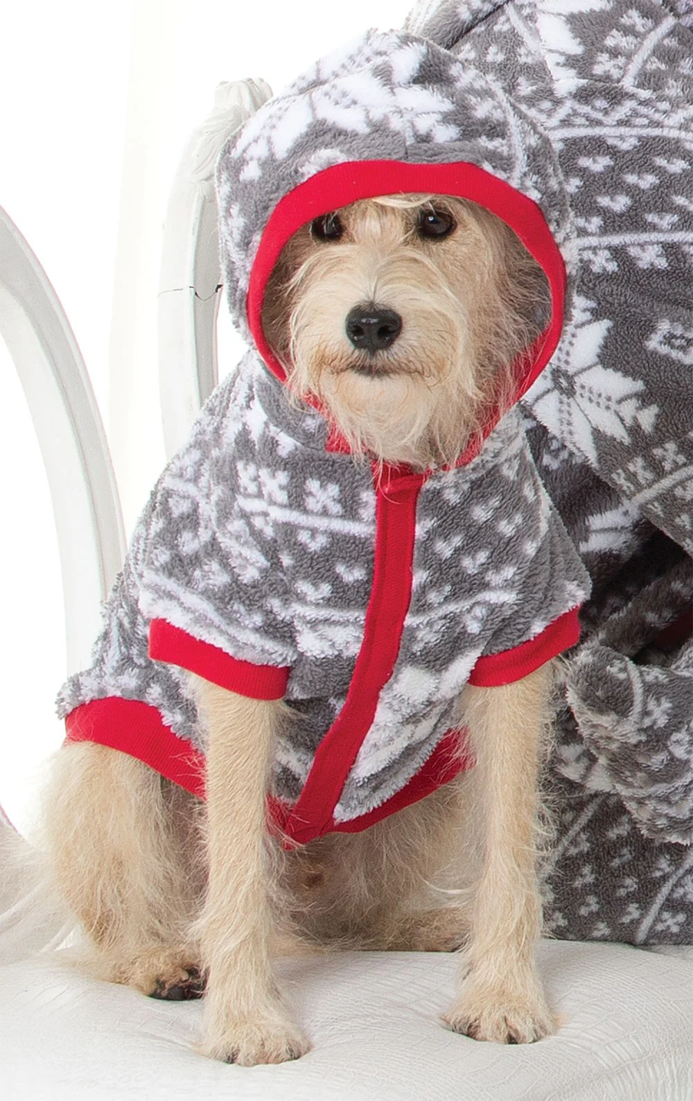 Nordic Fleece Hoodie-Footie Onesie Pet Pajamas - Image 3