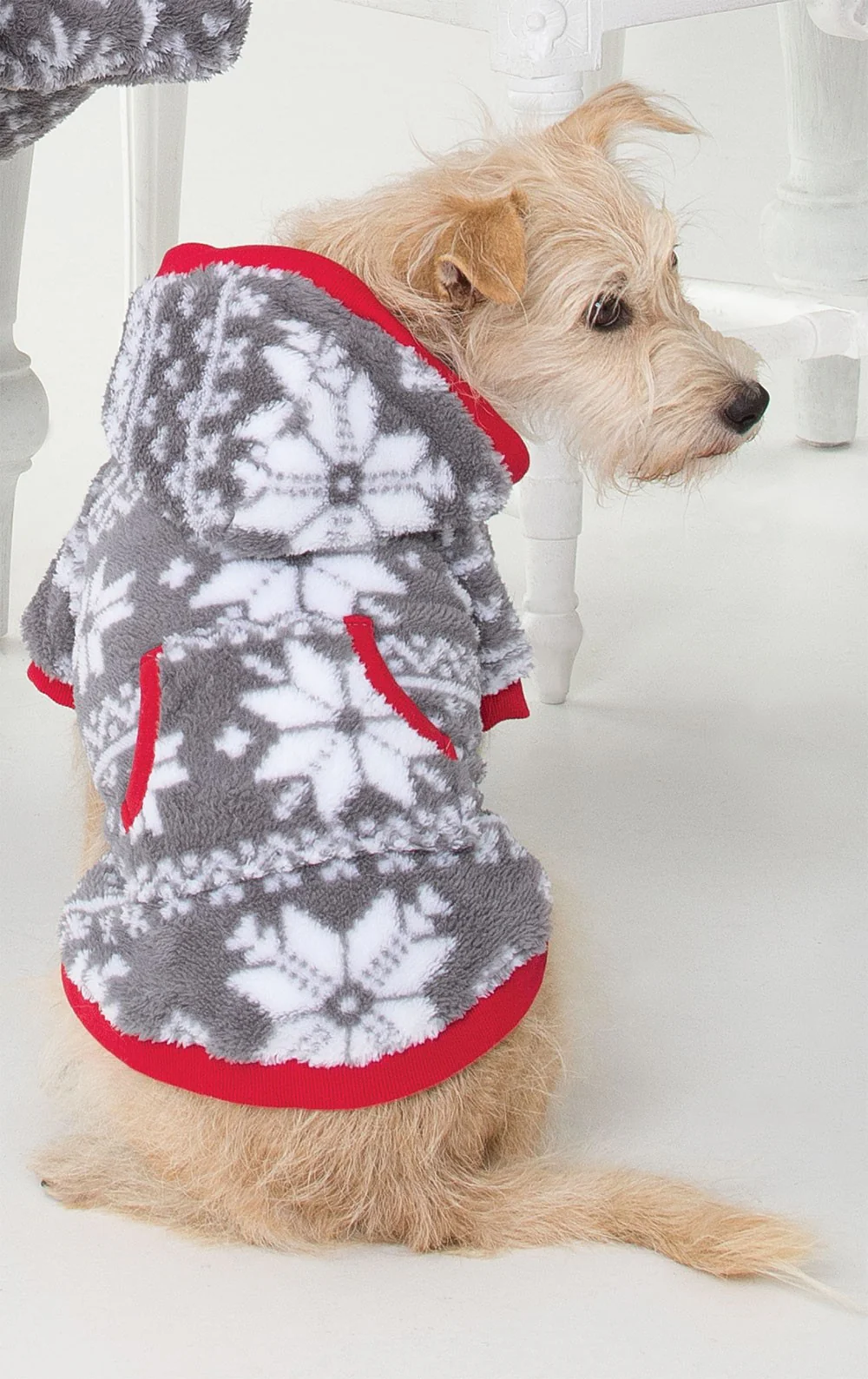 Nordic Fleece Hoodie-Footie Onesie Pet Pajamas - Image 4