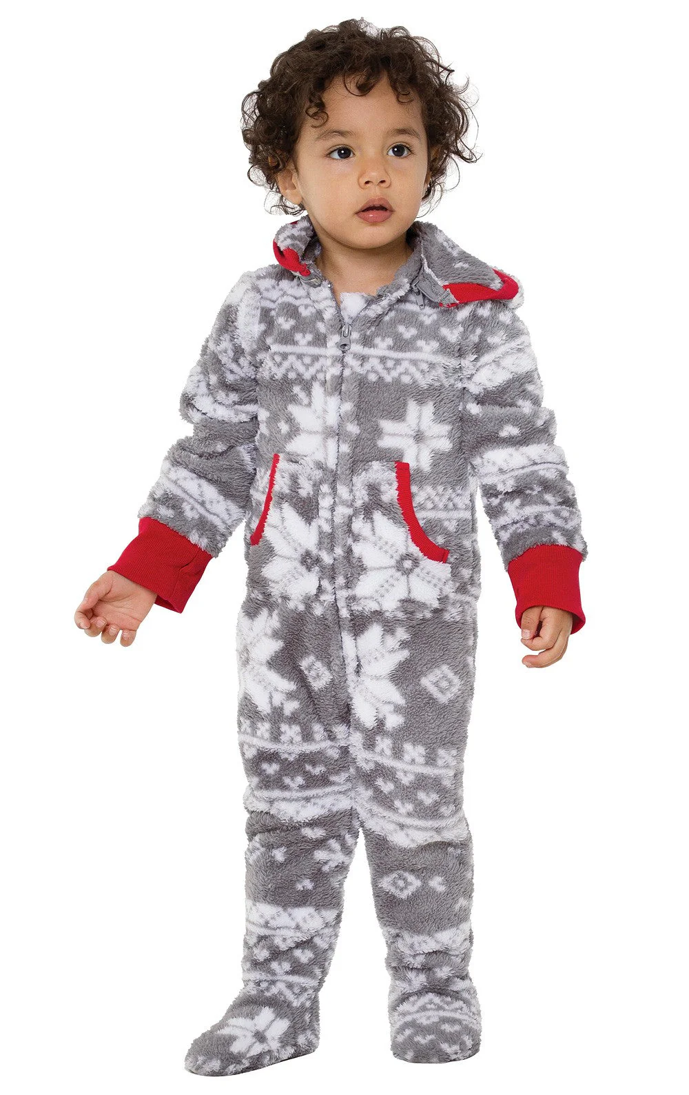 Nordic Fleece Hoodie-Footie Onesie Toddler Pajamas - Family Set