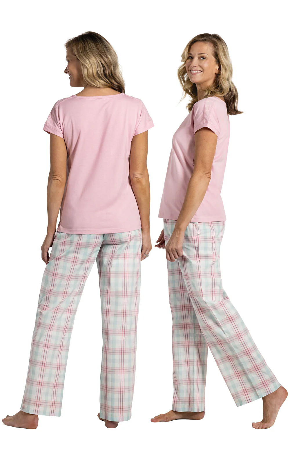 Perfectly Plaid Short Sleeve Pajamas - Image 4