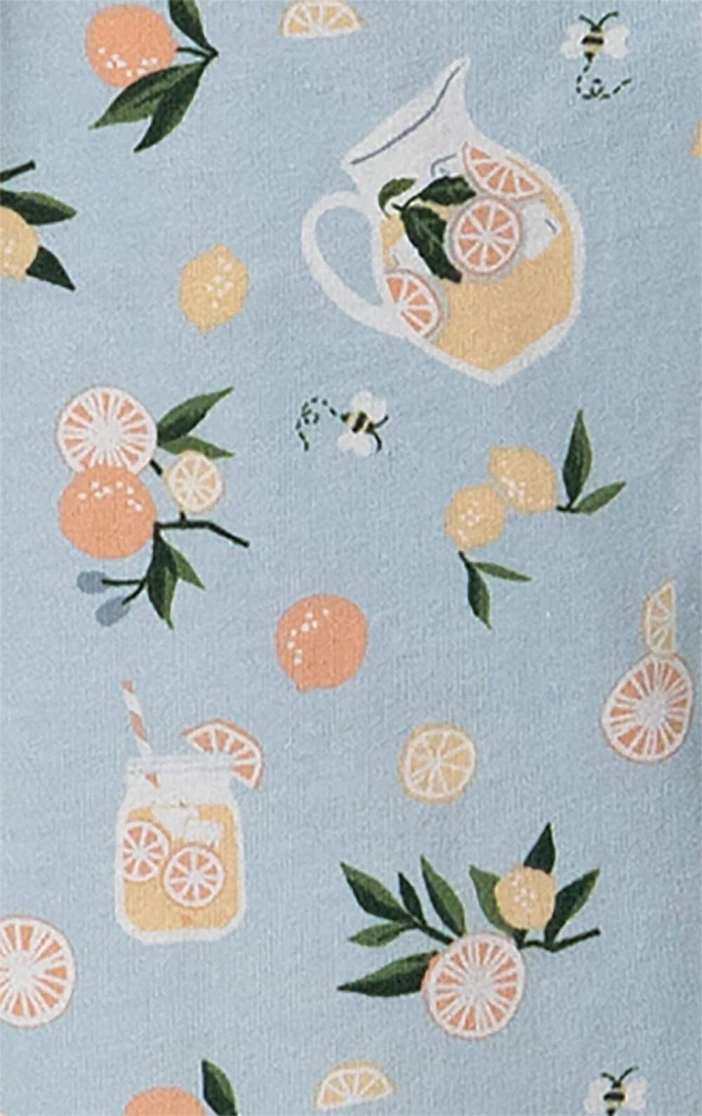 Blue Lemonade Pocket Tee Capri Pajamas - Image 5
