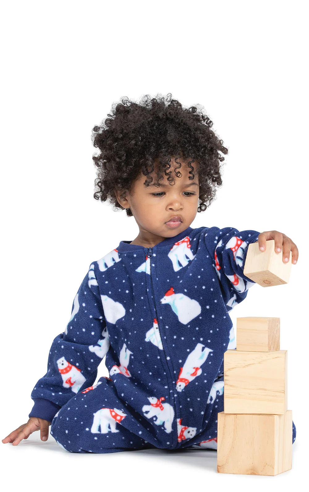 Polar Bear Fleece Onesie Infant Pajamas - Final Sale