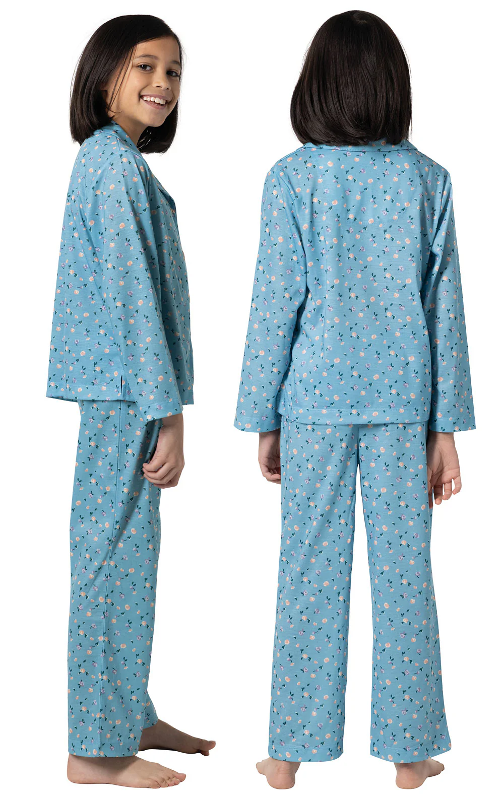 Printed Button-Front Unisex Kids Pajamas - Image 6