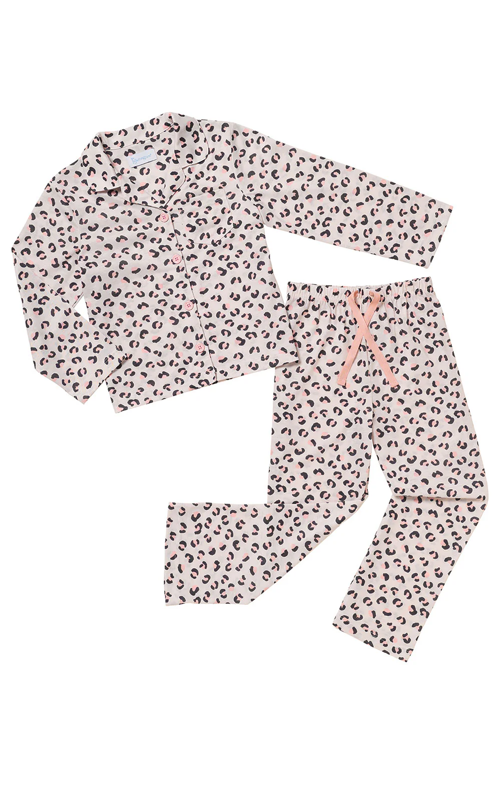 Printed Button-Front Unisex Kids Pajamas - Image 9