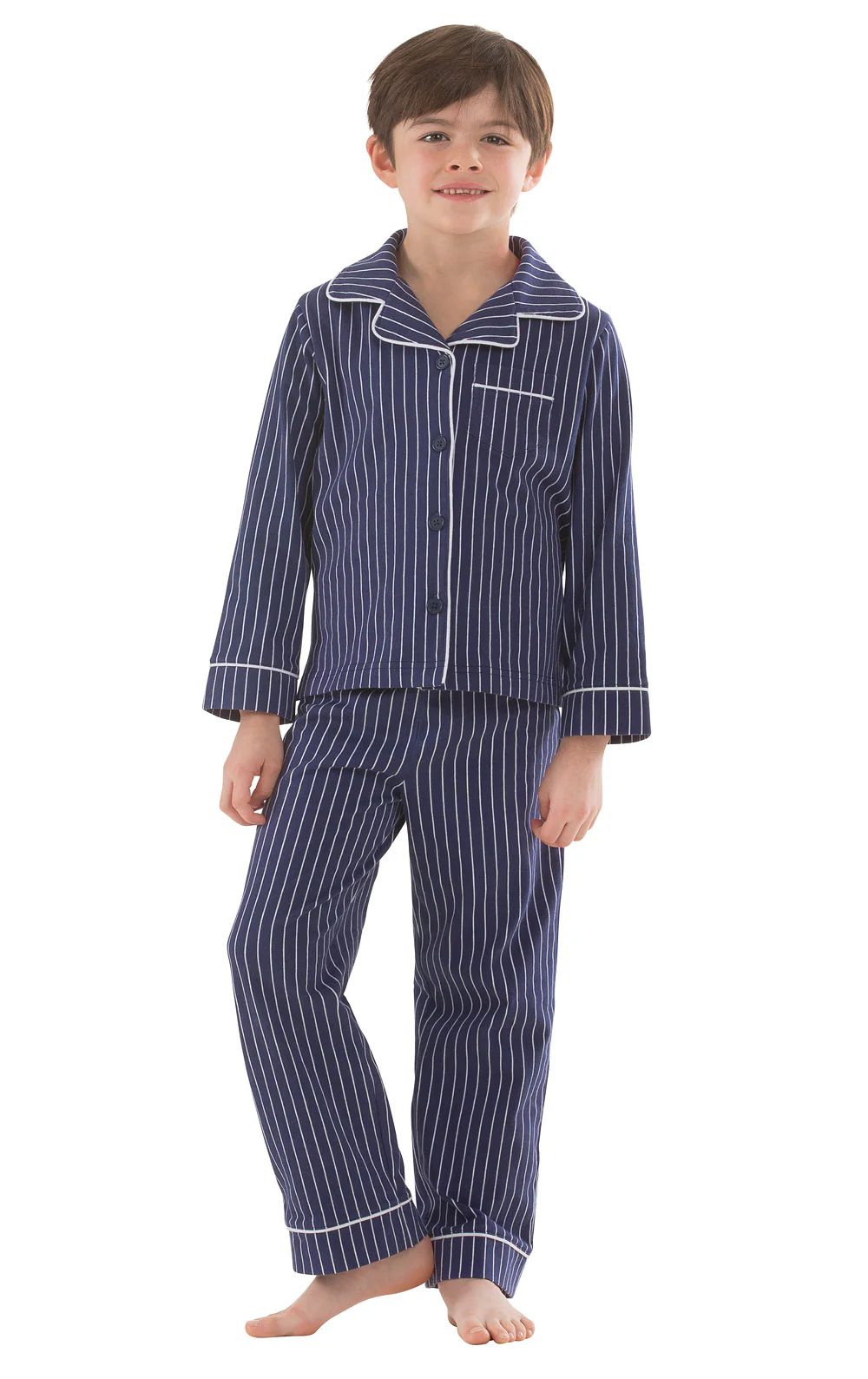 Button-Front Printed Unisex Kids Pajamas - Image 2