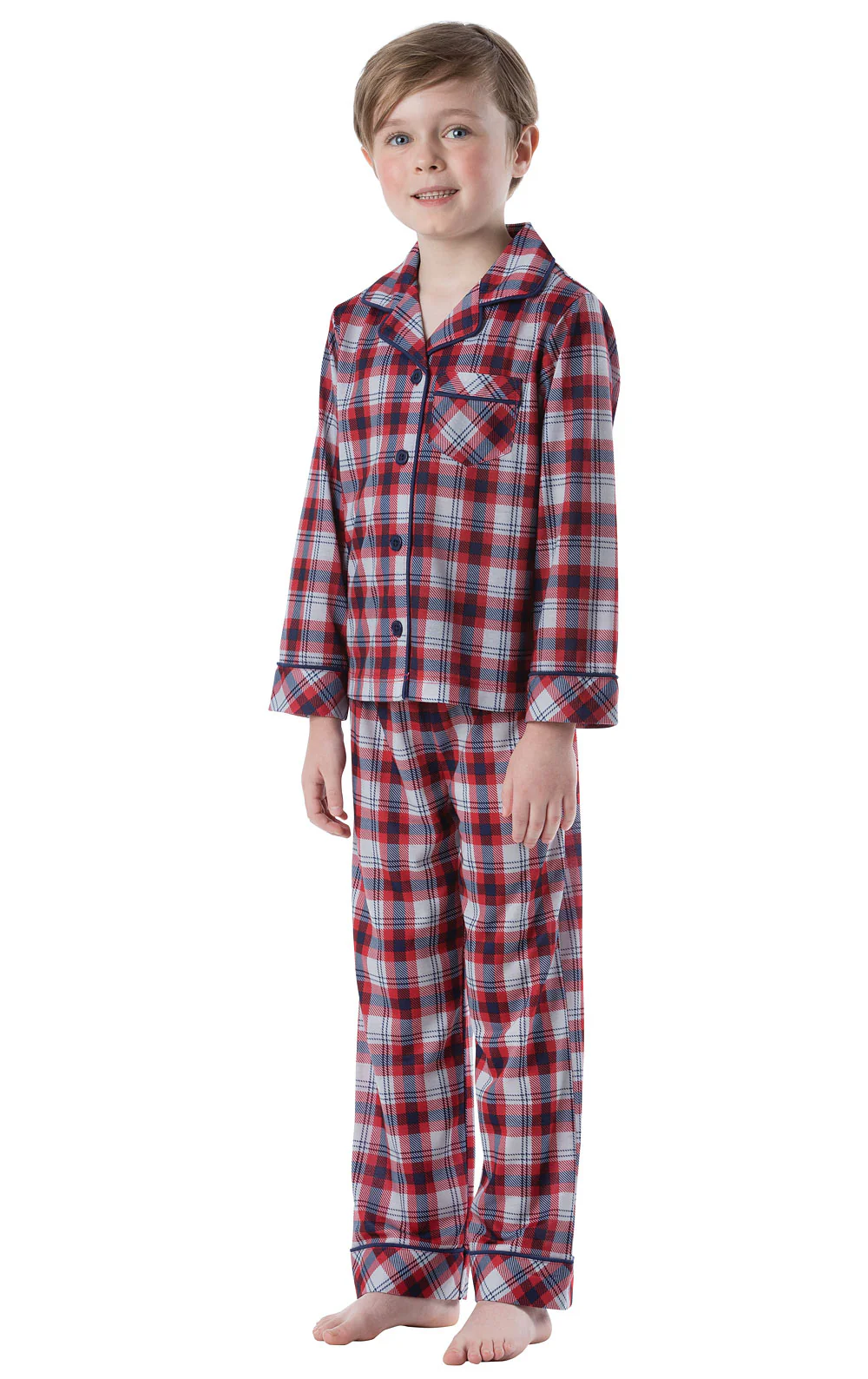 Button-Front Printed Unisex Kids Pajamas - Image 4