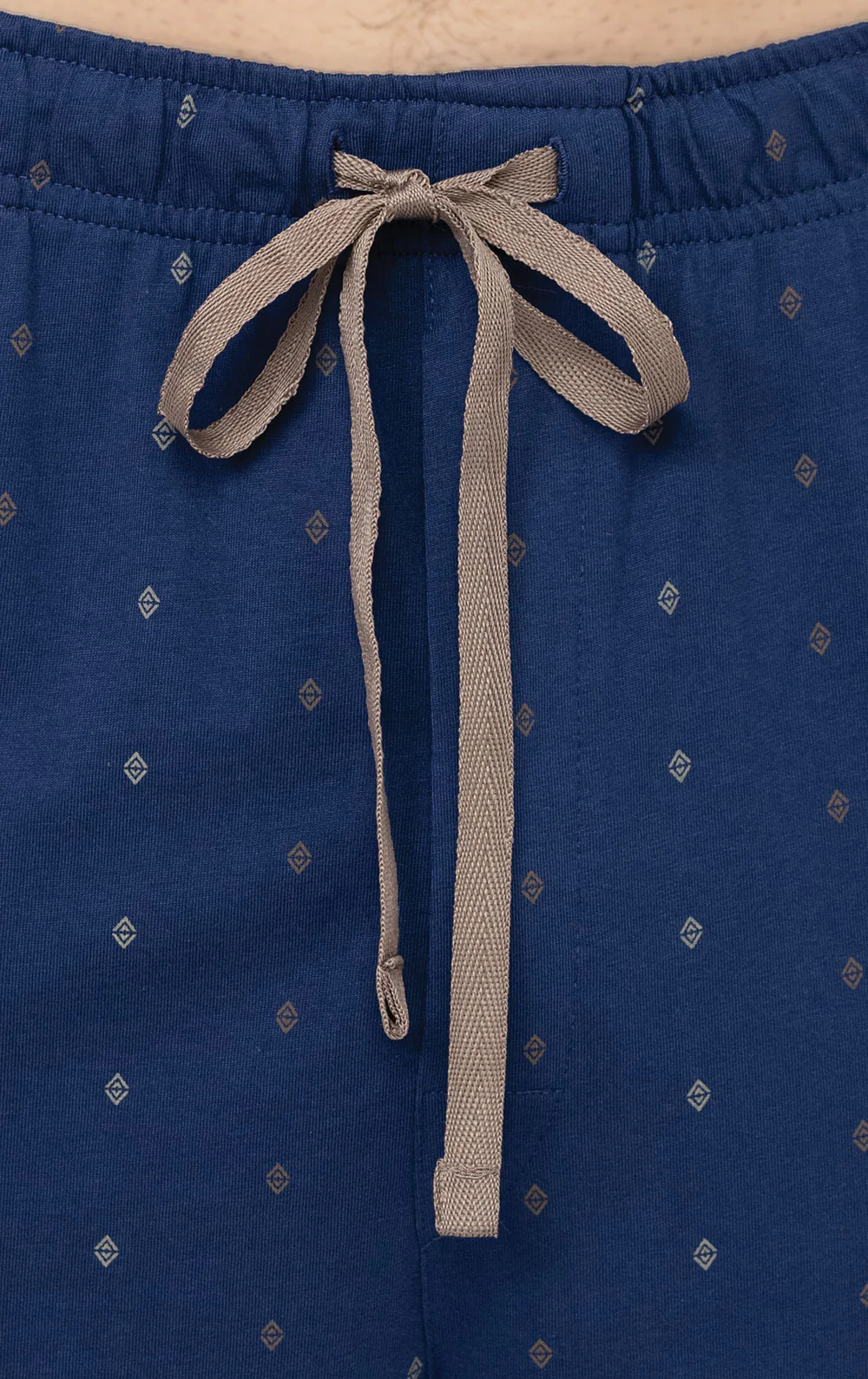 Printed Short Sleeve Button-Front Men's Pajamas- Final Sale - Image 4