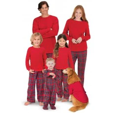 Red Dropseat Pet Pajamas - Family Set - Image 4