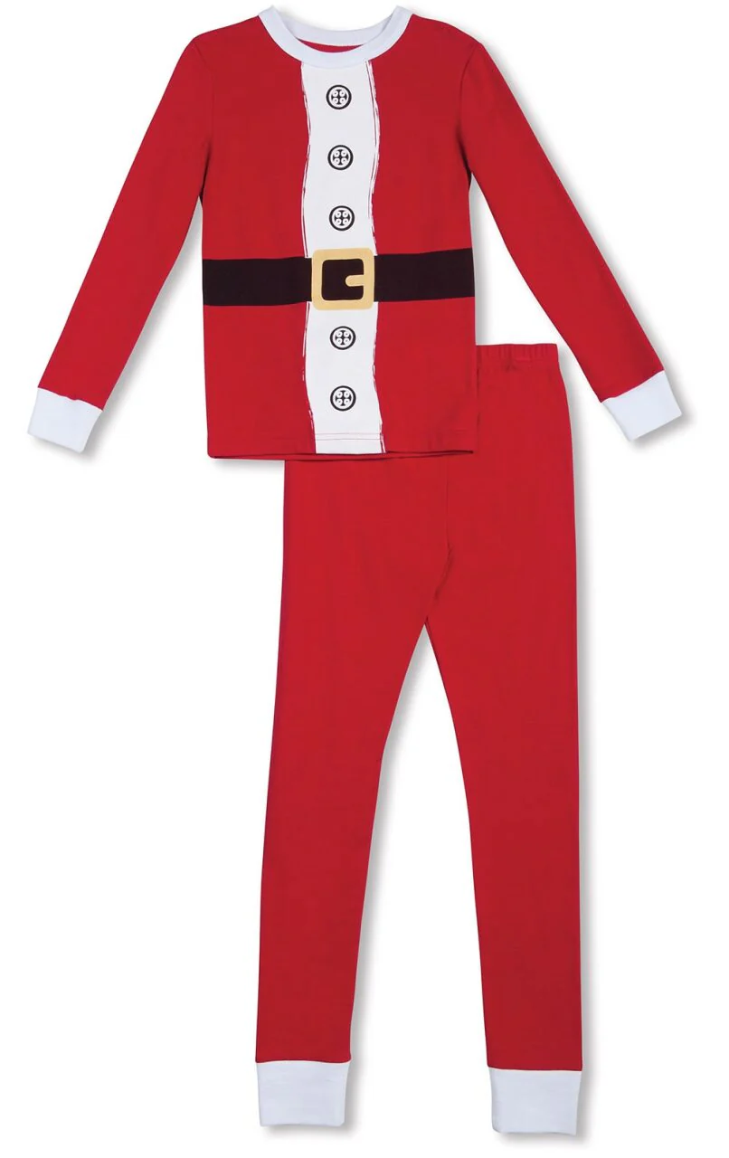 Red Santa Suit Toddler Pajamas - Final Sale - Image 2