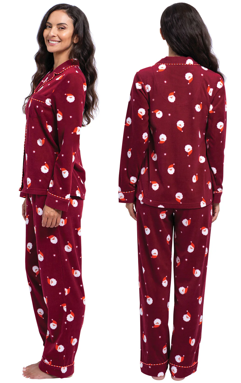 Santa Fleece Pajamas- Final Sale - Image 2