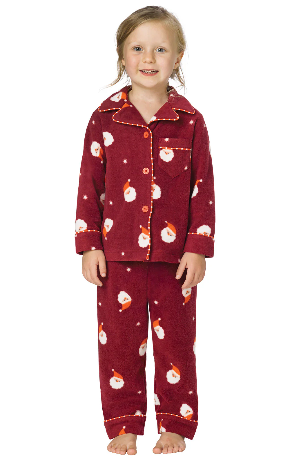 Santa Fleece Toddler Pajamas - Final Sale