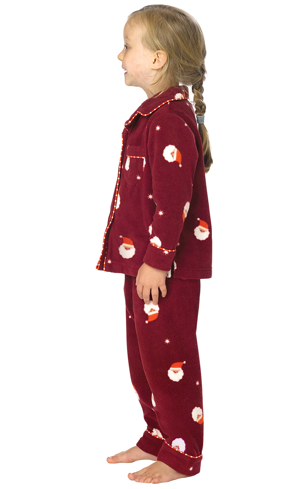 Santa Fleece Toddler Pajamas - Final Sale - Image 2