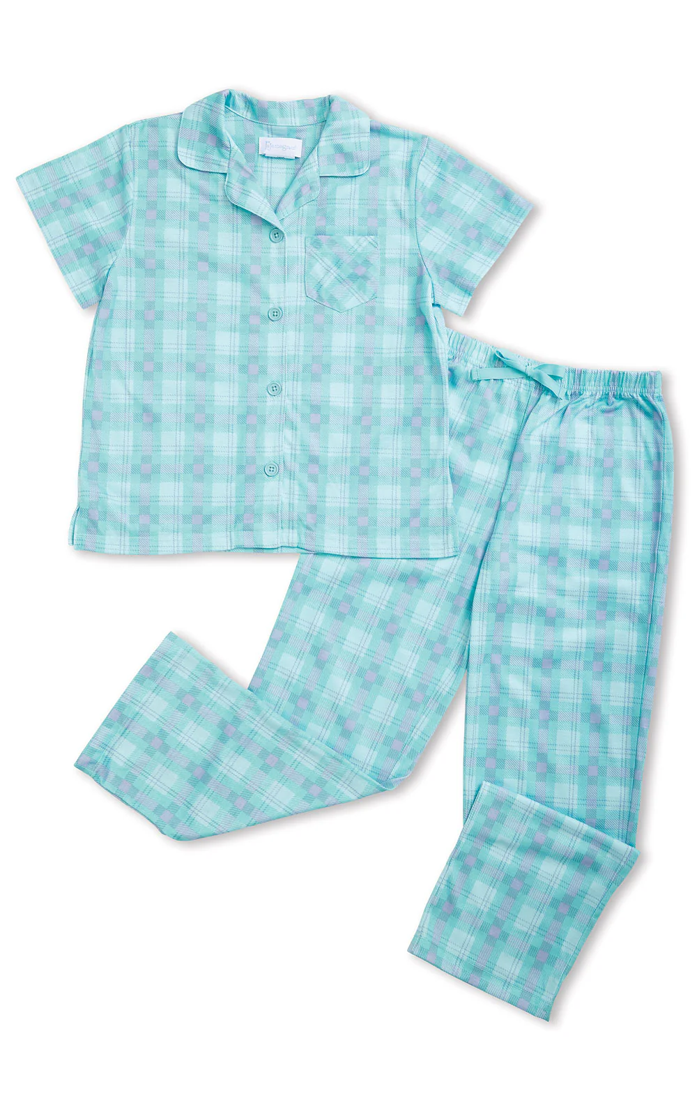 Short Sleeve Button-Front Unisex Kids Pajamas - Image 5