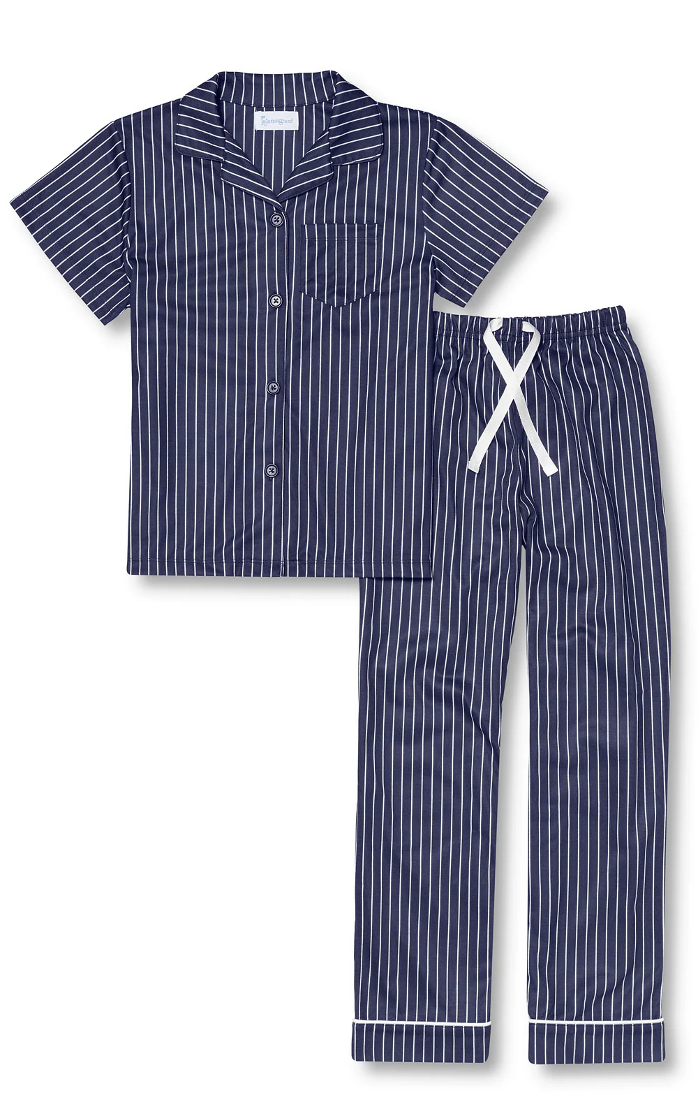 Button-Front Short Sleeve Unisex Kids Pajamas - Image 7