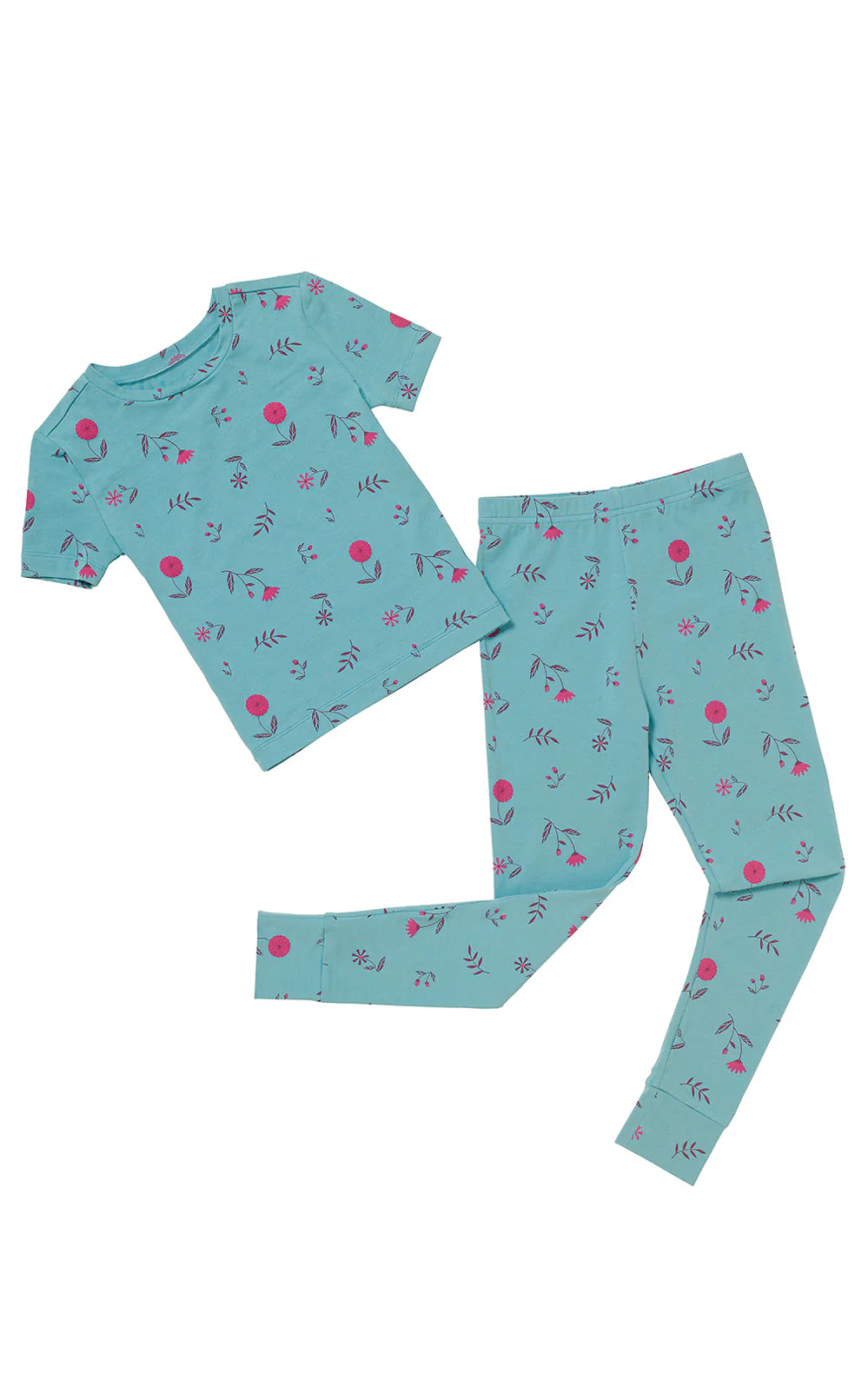 Short Sleeve Snug Fit Unisex Kids Pajamas - Image 12