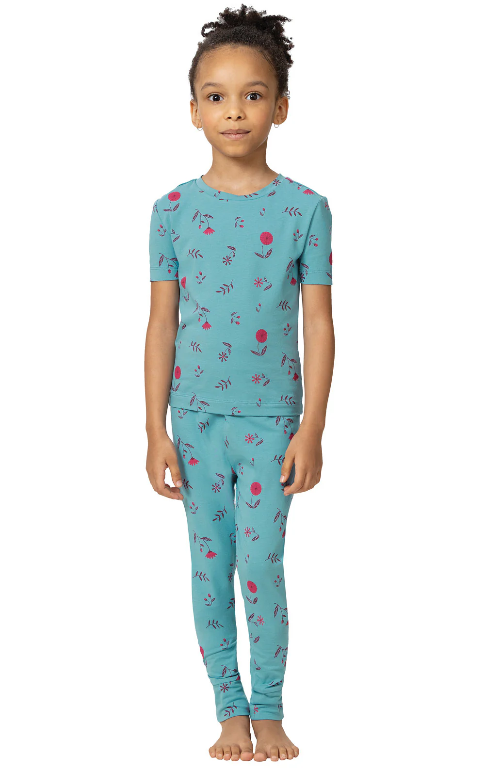 Short Sleeve Snug Fit Unisex Kids Pajamas - Image 4