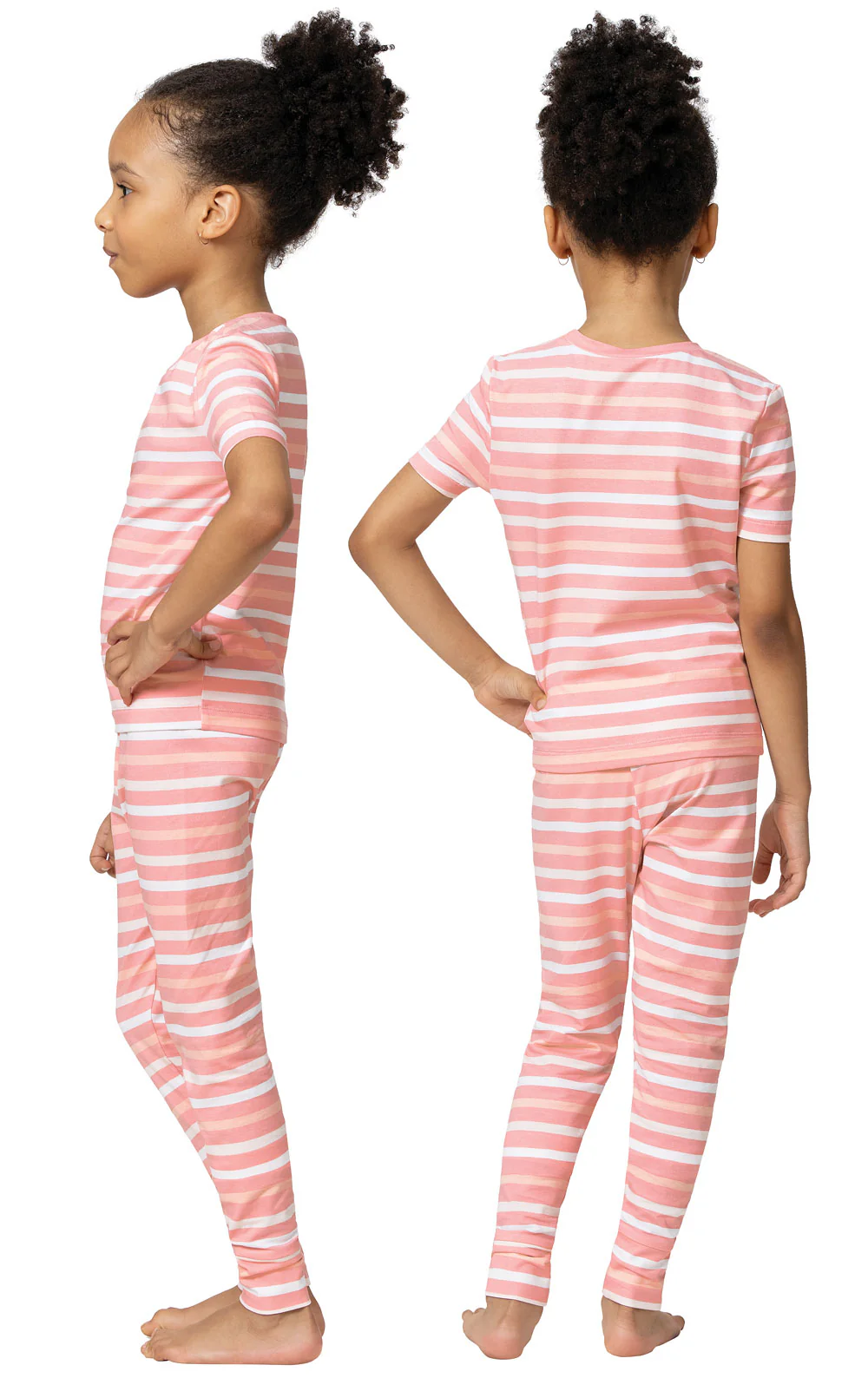 Short Sleeve Snug Fit Unisex Kids Pajamas - Image 7