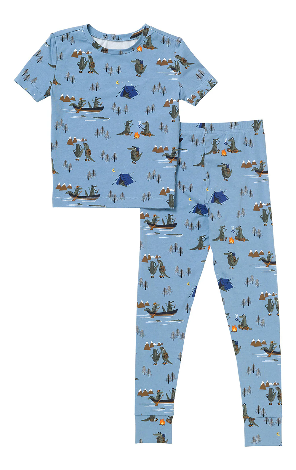 Short Sleeve Snug Fit Unisex Kids Pajamas - Image 9