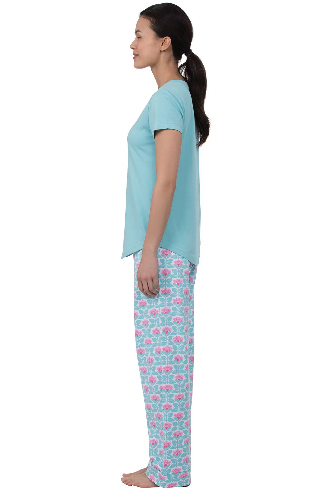Short Sleeve V-Neck Pajamas - Image 3