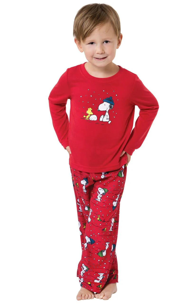 Snoopy & Woodstock Christmas Toddler Pajamas - Final Sale