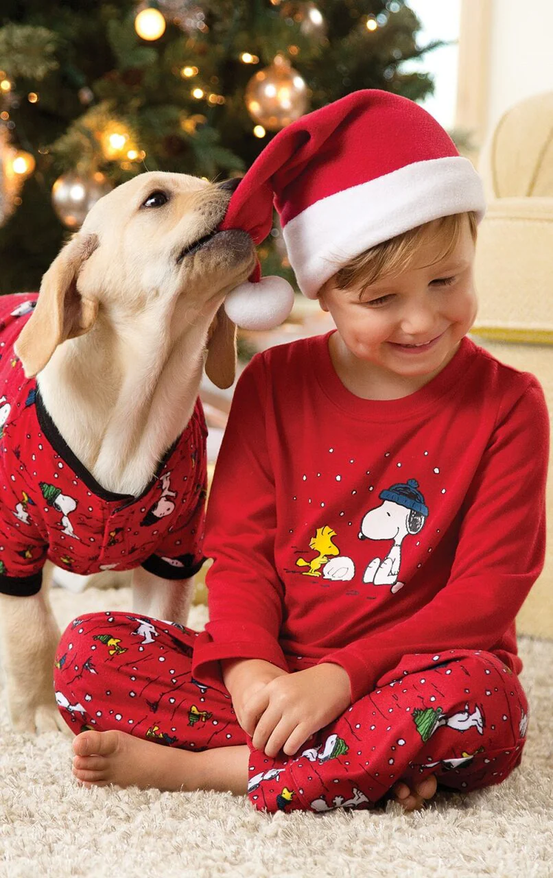 Snoopy & Woodstock Christmas Toddler Pajamas - Final Sale - Image 2