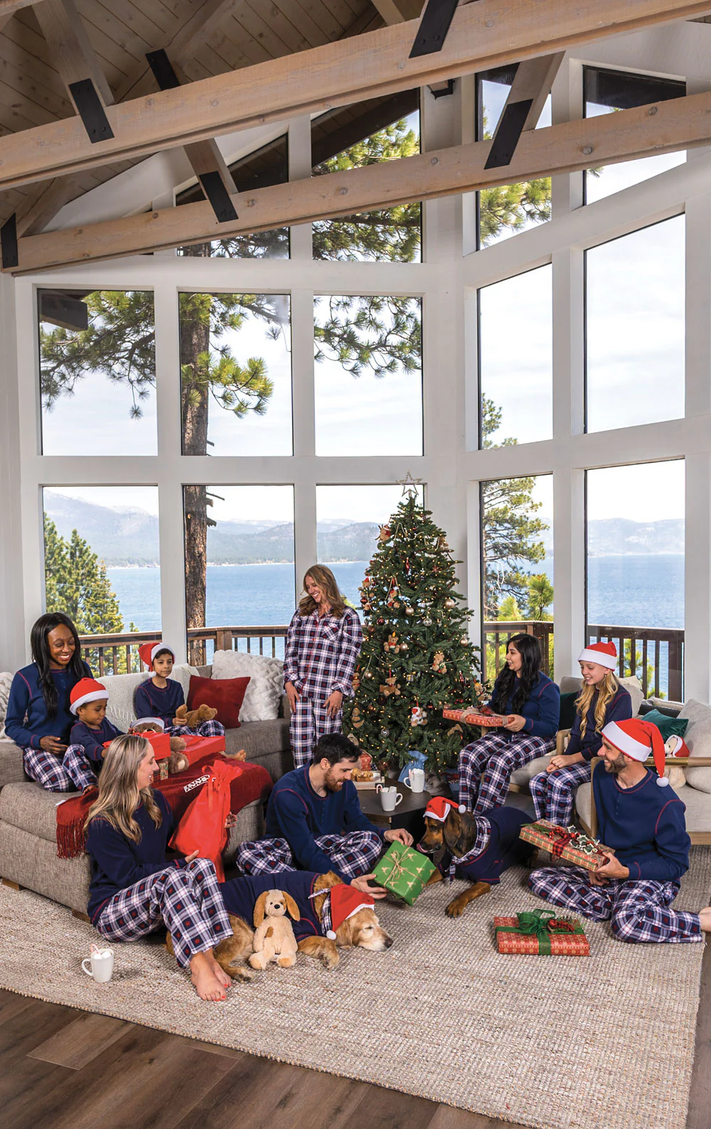 Snowfall Plaid Flannel Matching Family Pajamas - Image 4