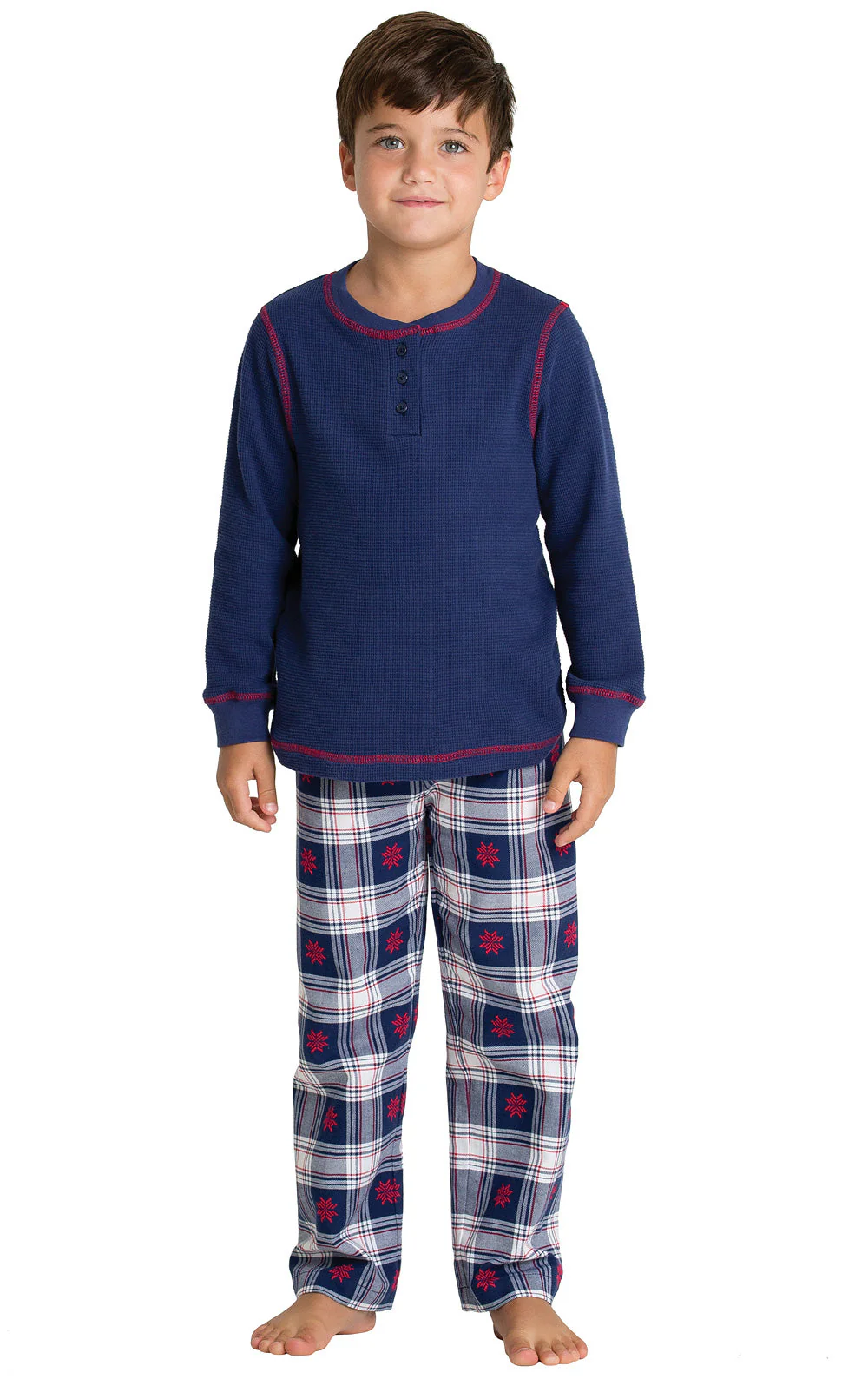 Snowfall Plaid Flannel Matching Family Pajamas - Image 8