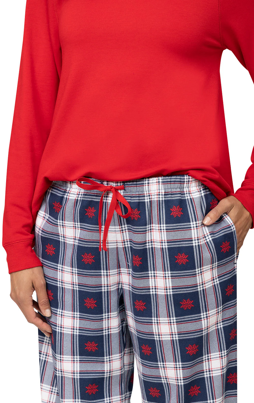 Snowfall Plaid French Terry & Flannel Pajamas - Image 4