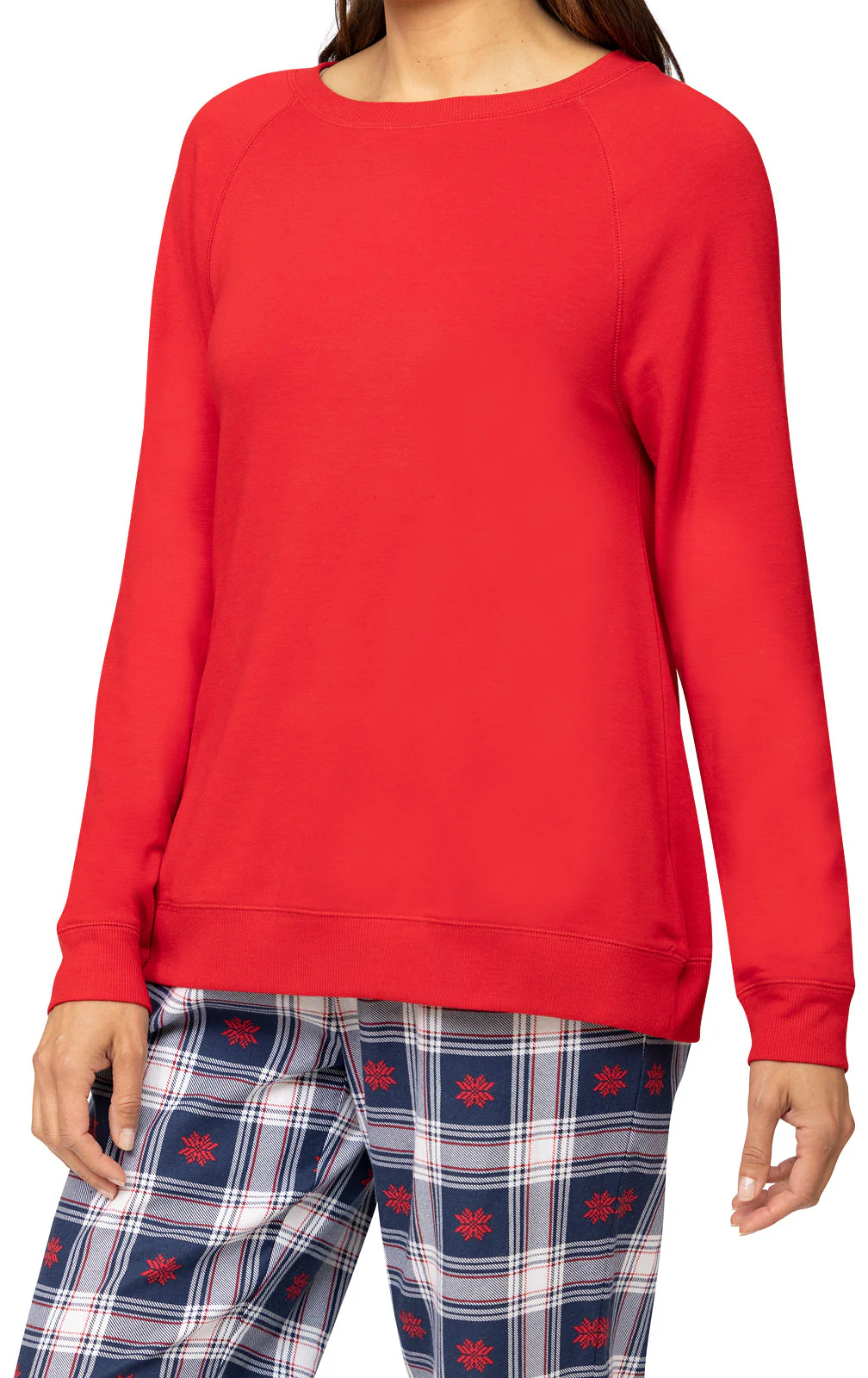 Snowfall Plaid French Terry & Flannel Pajamas - Image 5