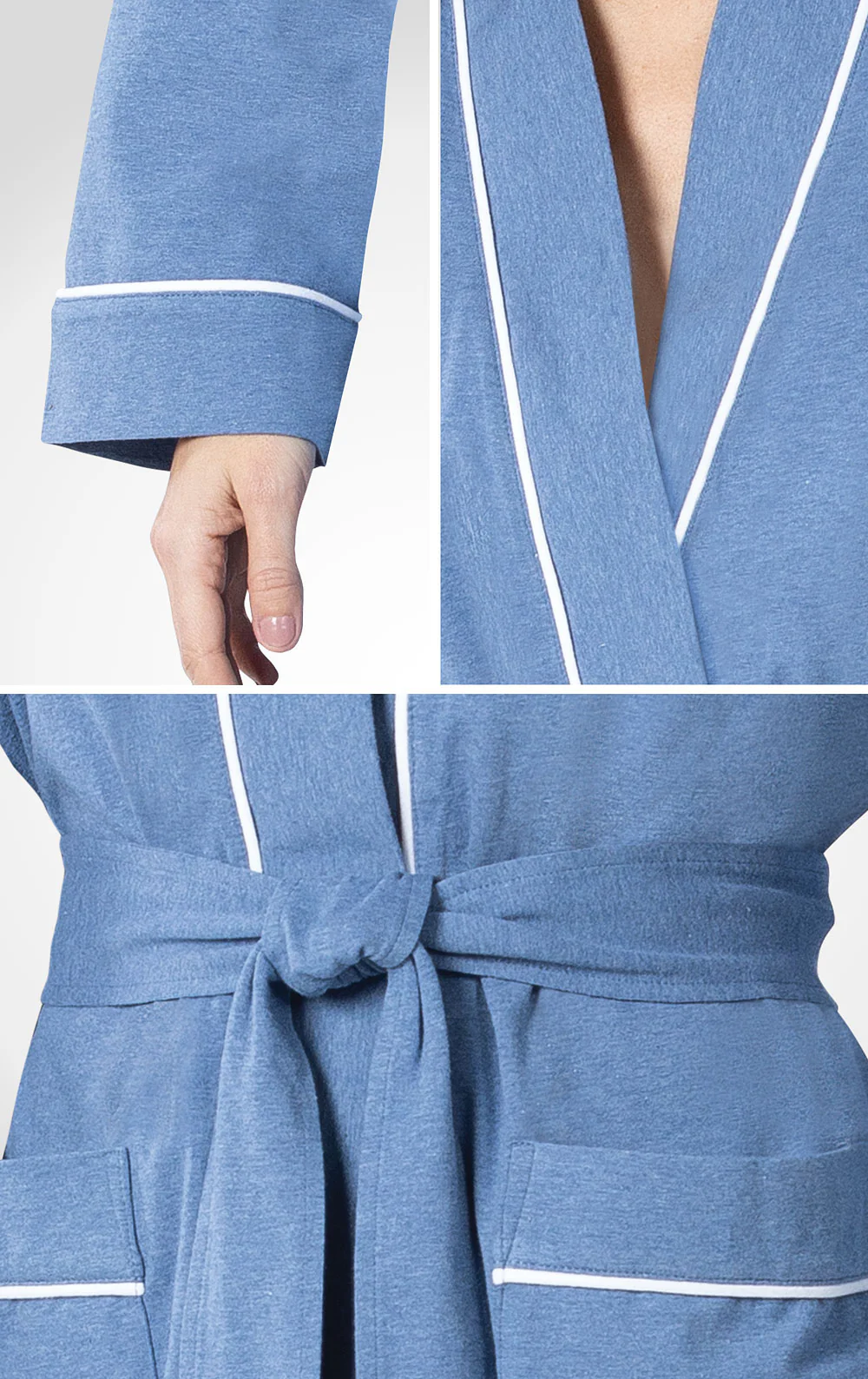 Solid Jersey Long Robe - Image 10