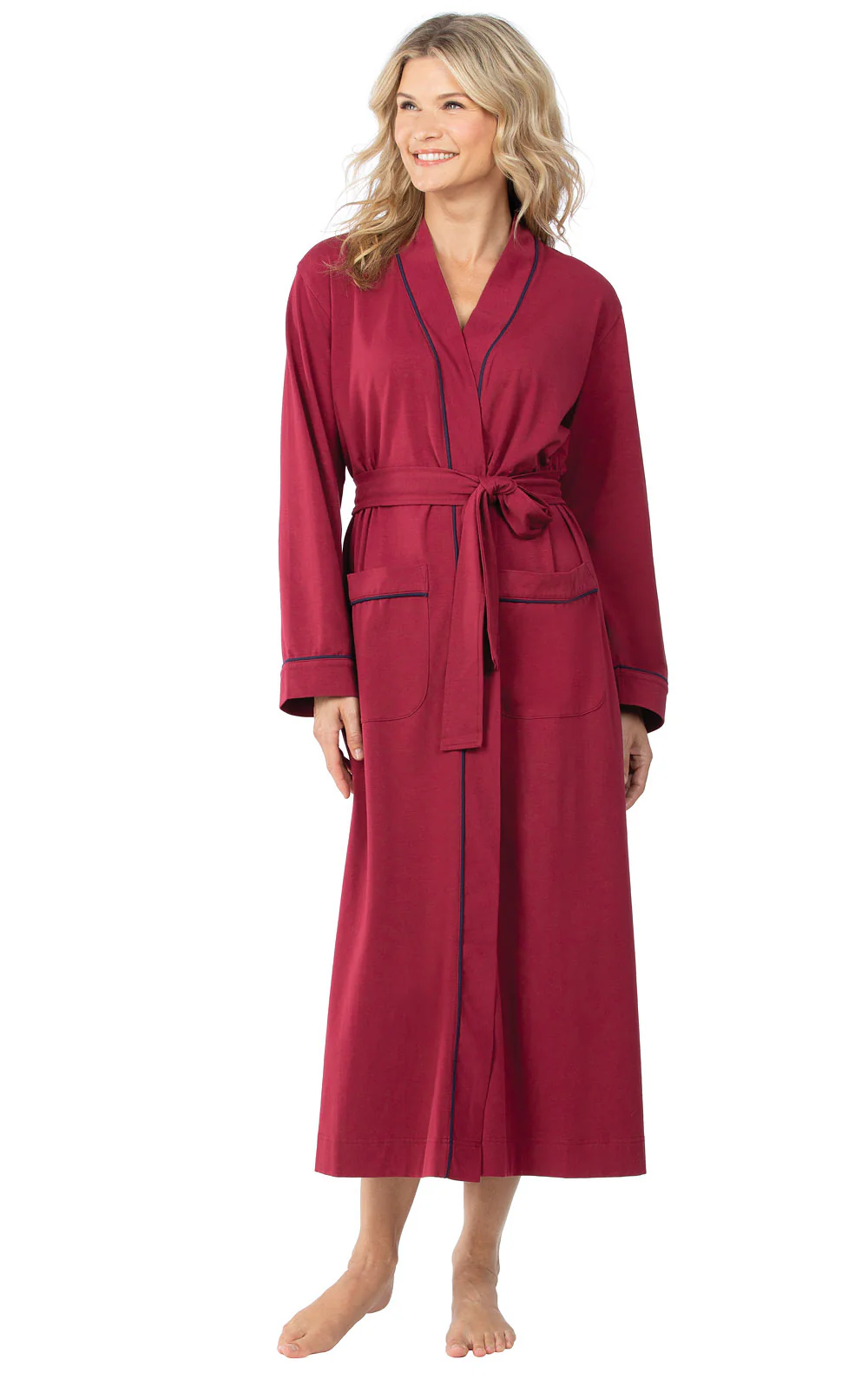 Solid Jersey Long Robe - Image 11