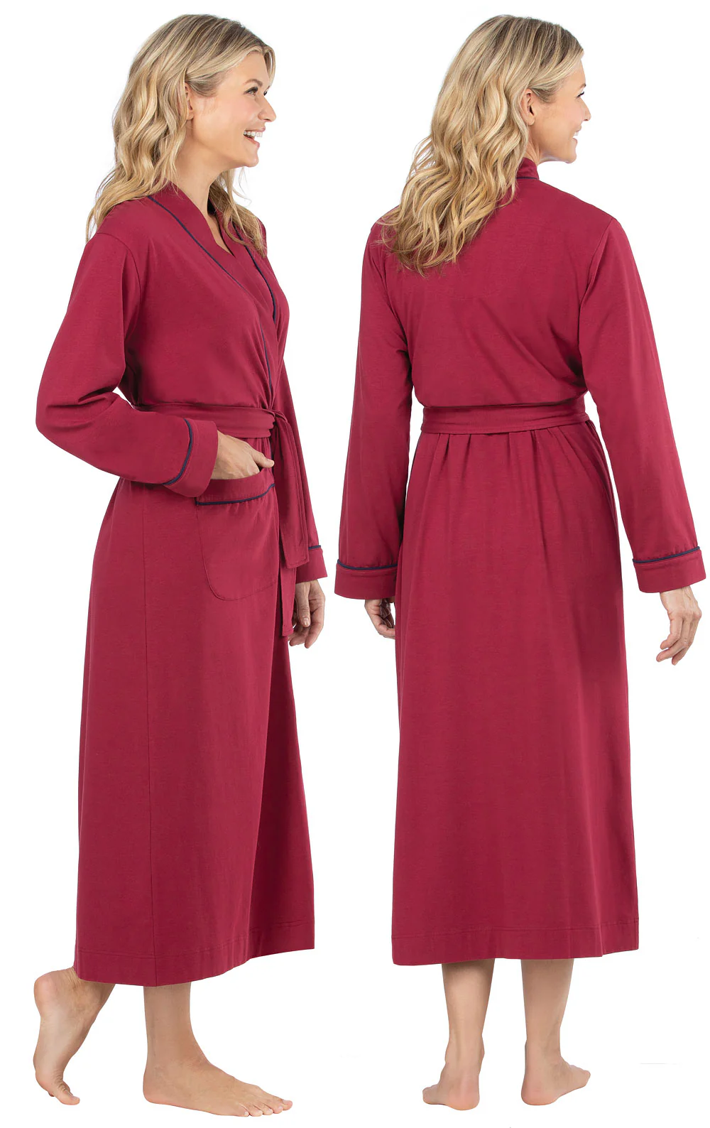 Solid Jersey Long Robe - Image 12