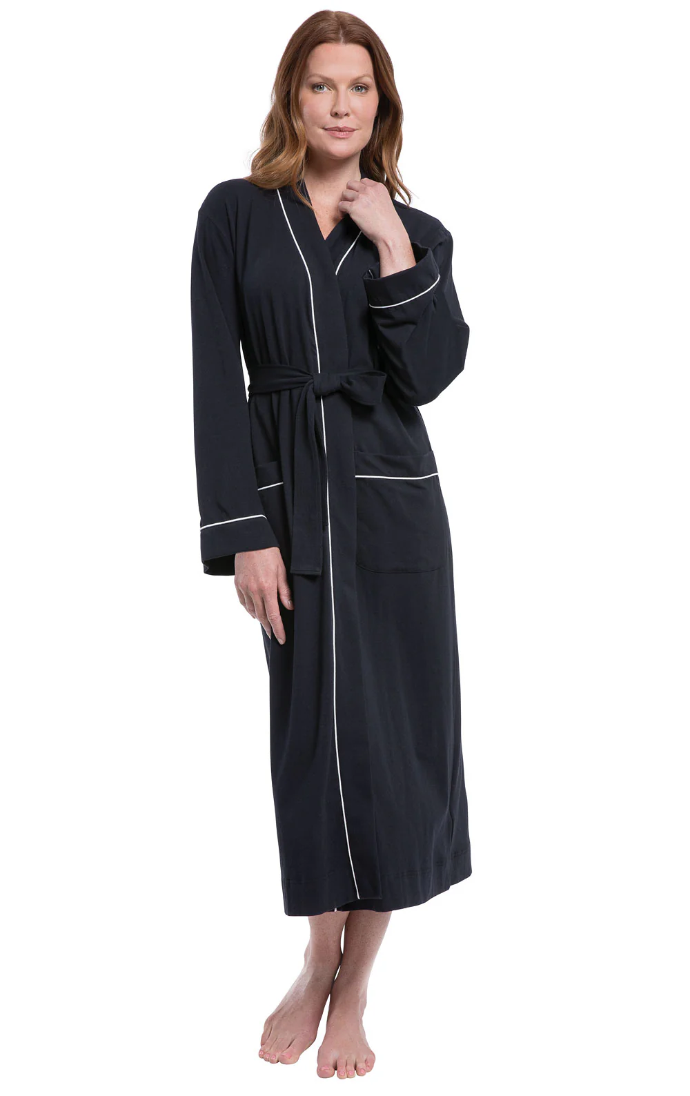 Solid Jersey Long Robe - Image 15
