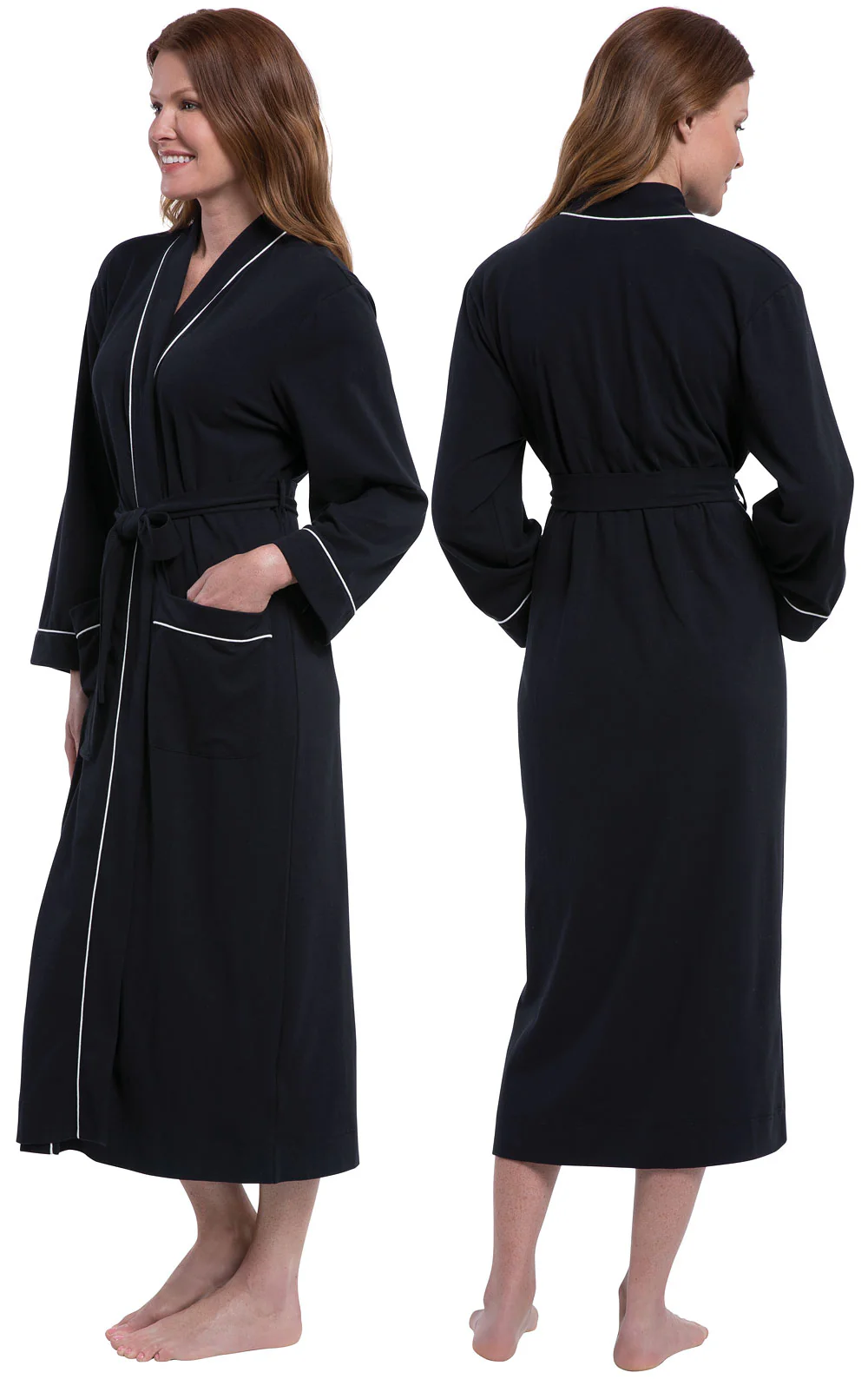 Solid Jersey Long Robe - Image 16