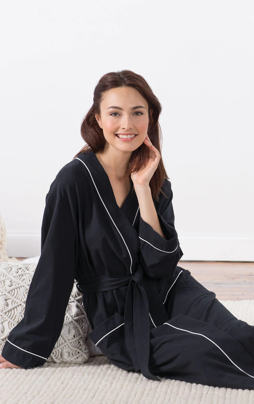 Solid Jersey Long Robe - Image 17