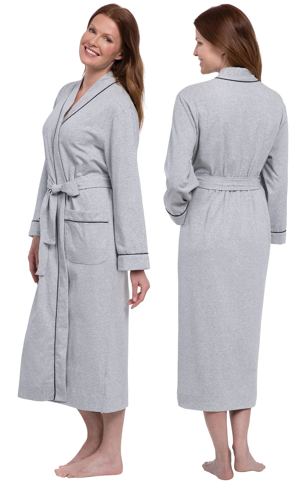 Solid Jersey Long Robe - Image 4