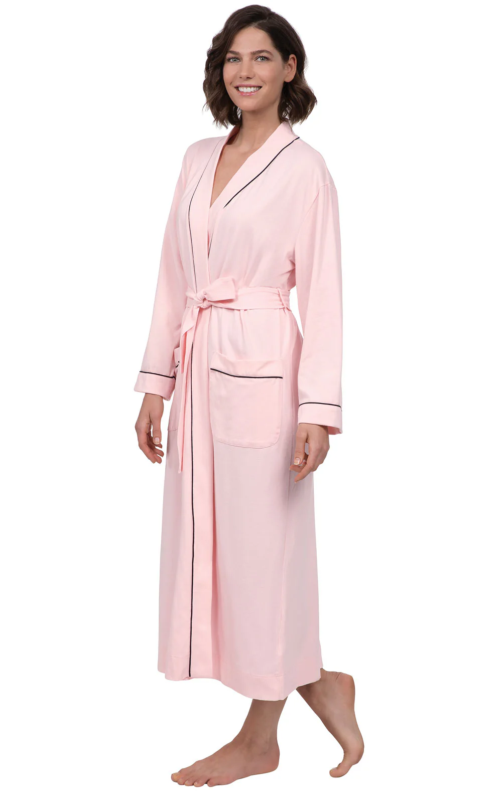 Solid Jersey Long Robe - Image 5