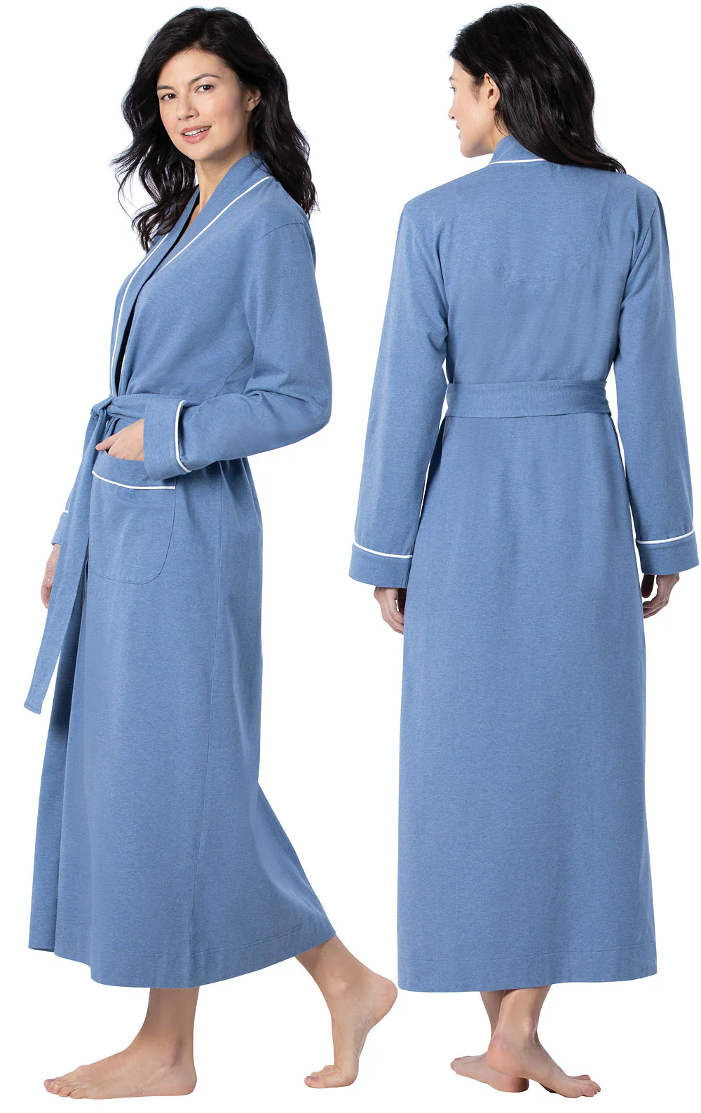 Solid Jersey Long Robe - Image 9