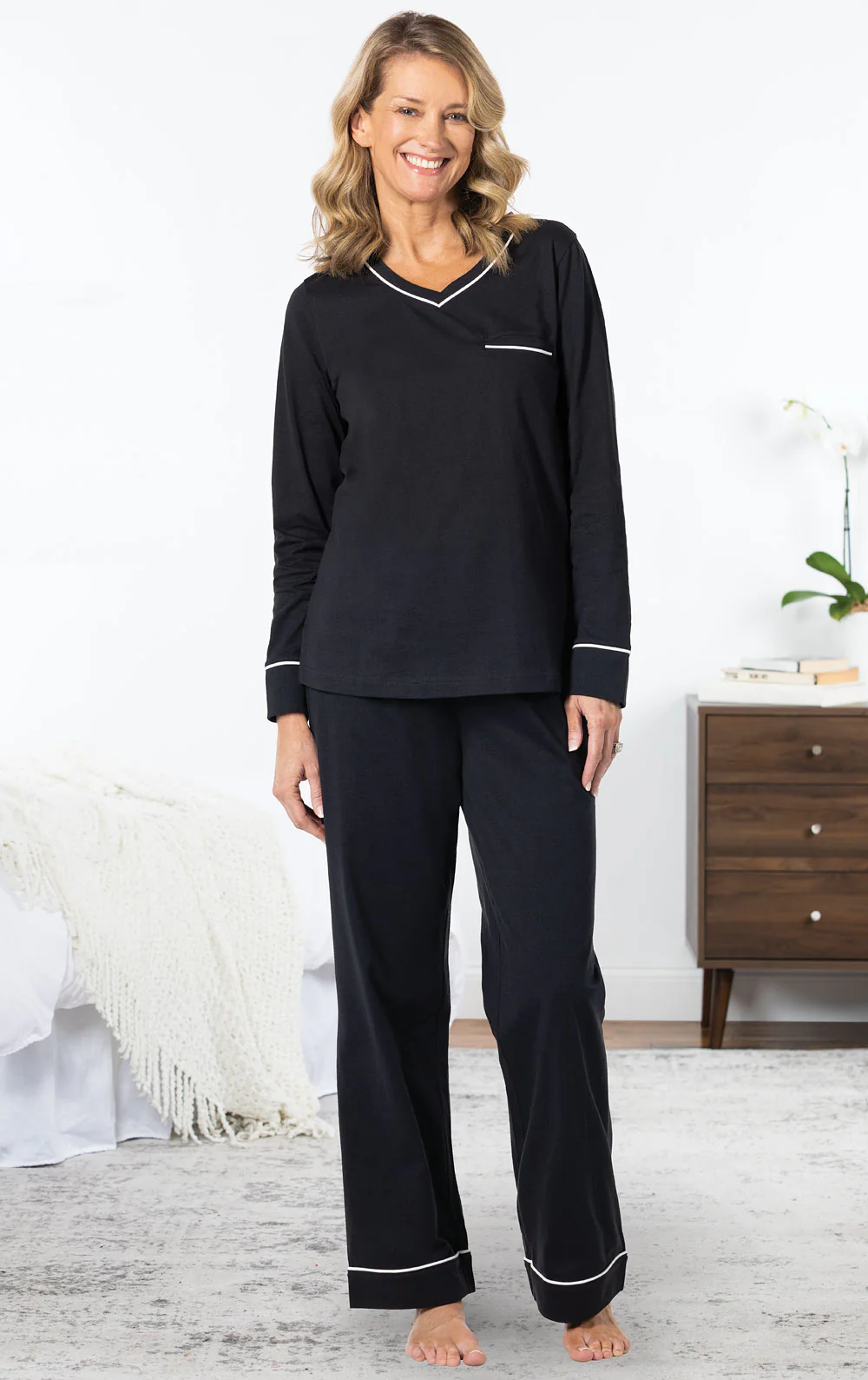 Solid Jersey Pullover Pajamas - Image 6