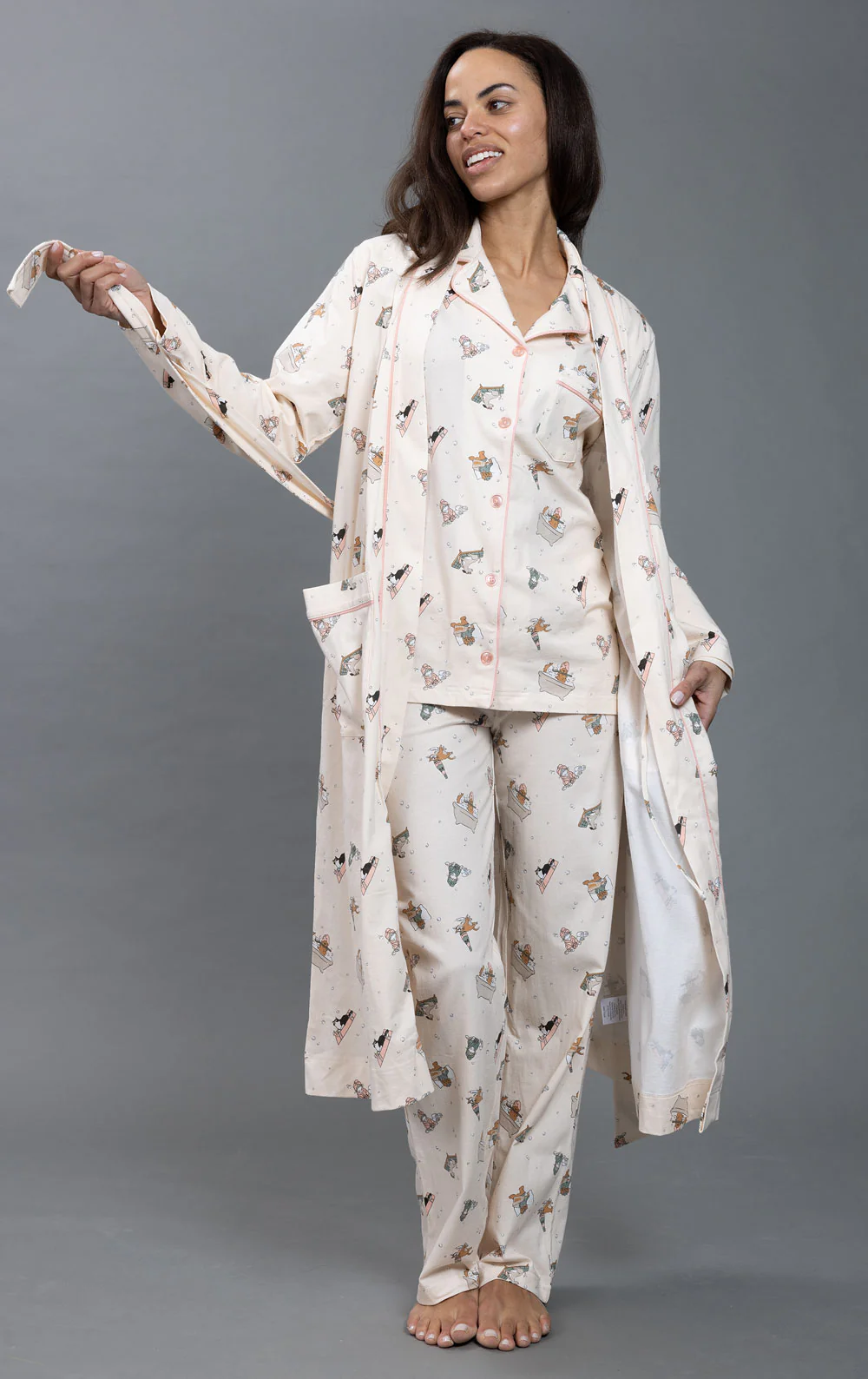Staycation Matching Pet & Owner Pajamas - Robe - Image 5