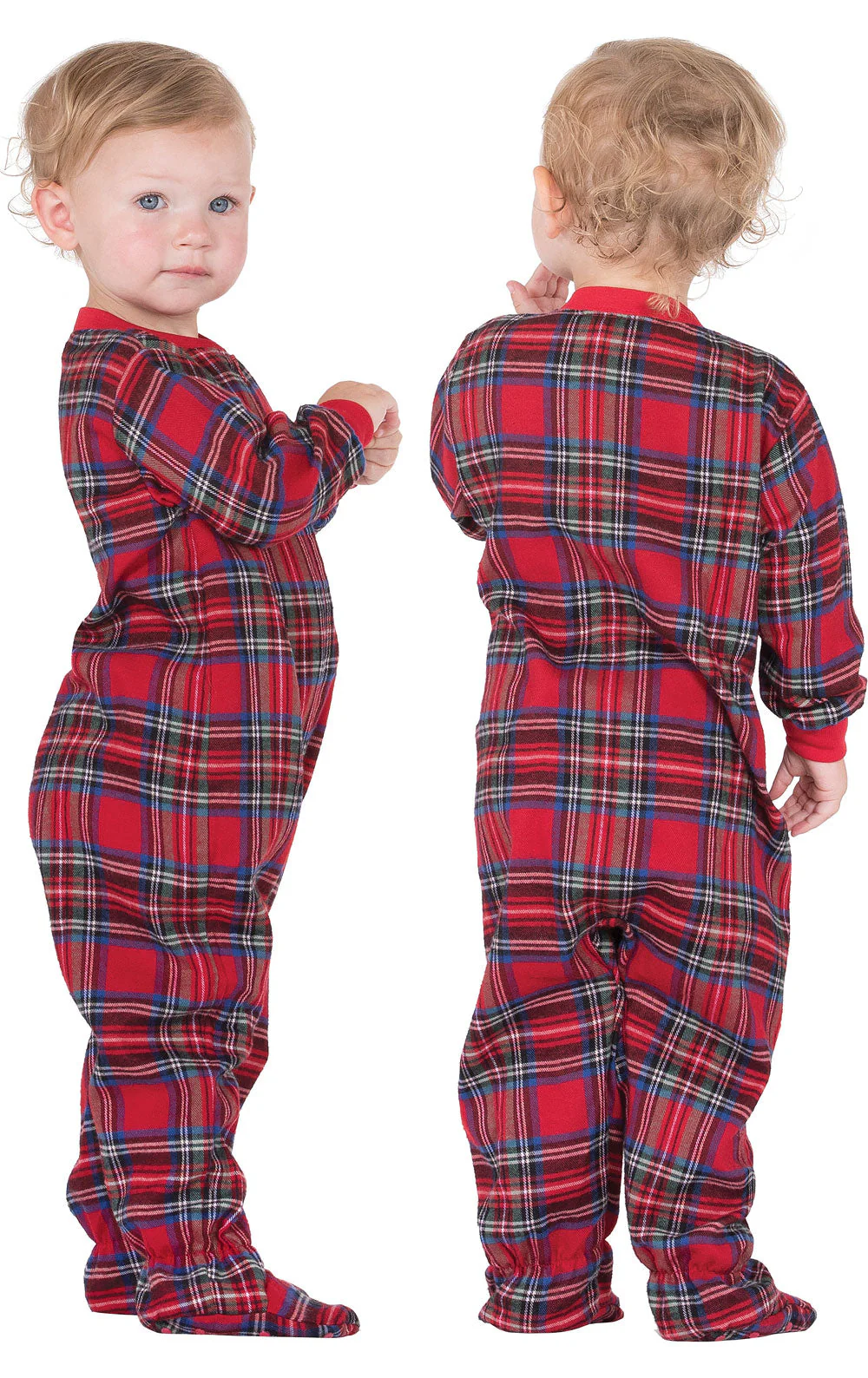 Stewart Plaid Onesie Infant Pajamas - Family Set - Image 3