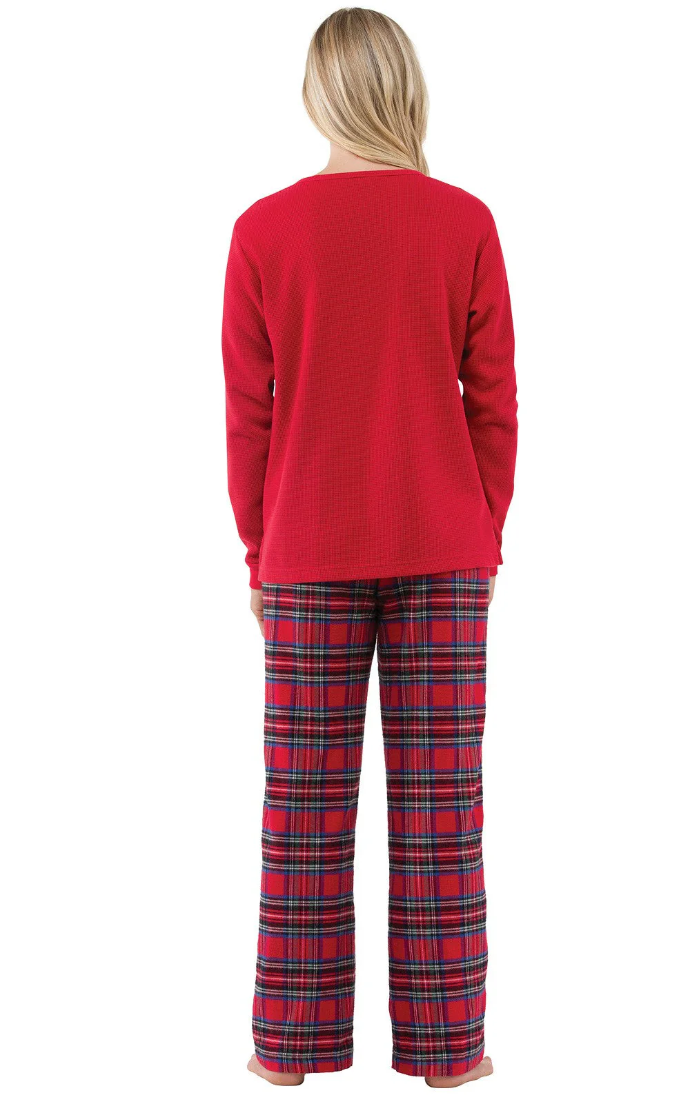 Stewart Plaid Thermal-Top Pajamas - Family Set - Image 5