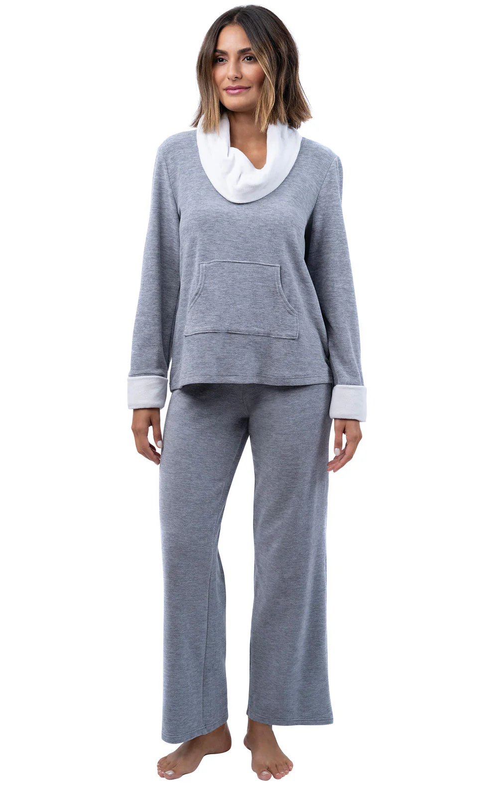 Super Soft Cowl-Neck Pajamas