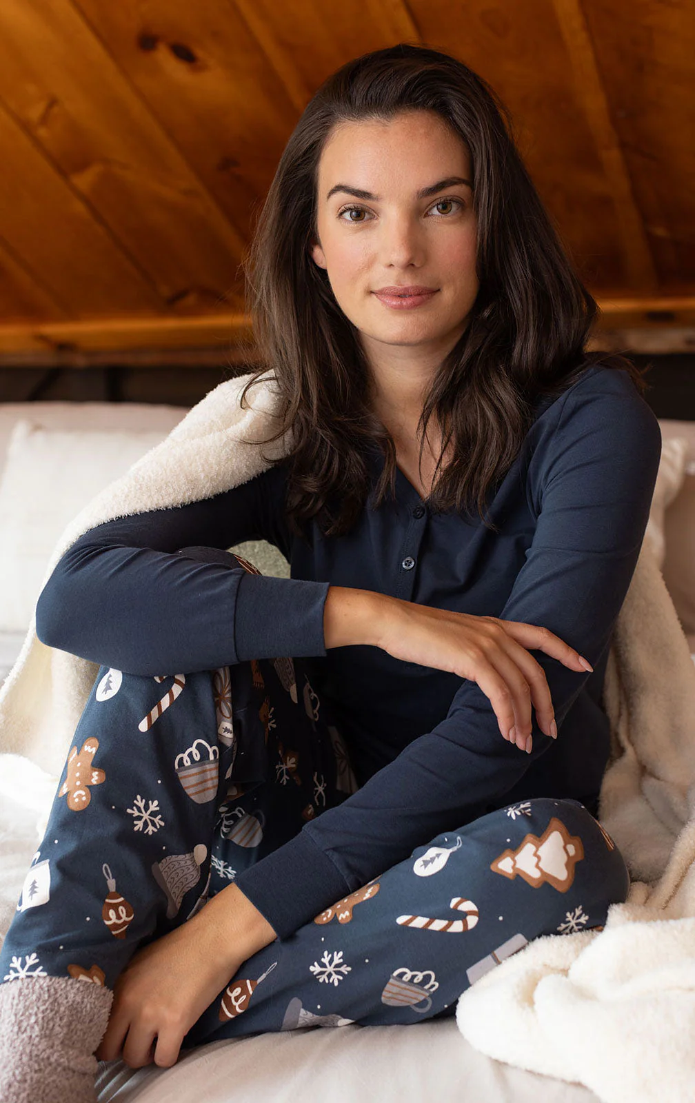 Sweet Comforts Henley Pajamas - Couples - Image 3