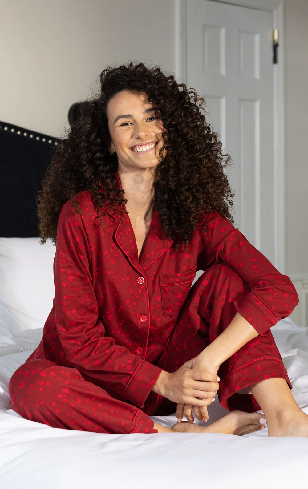 Sweet Love Button-Front Pajamas - Pet & Owner - Image 2