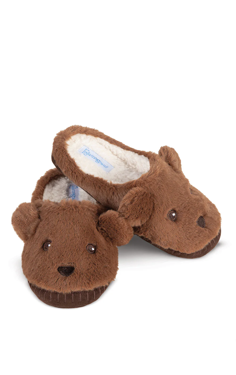 Teddy Bear Kids Slippers - Brown - Final Sale