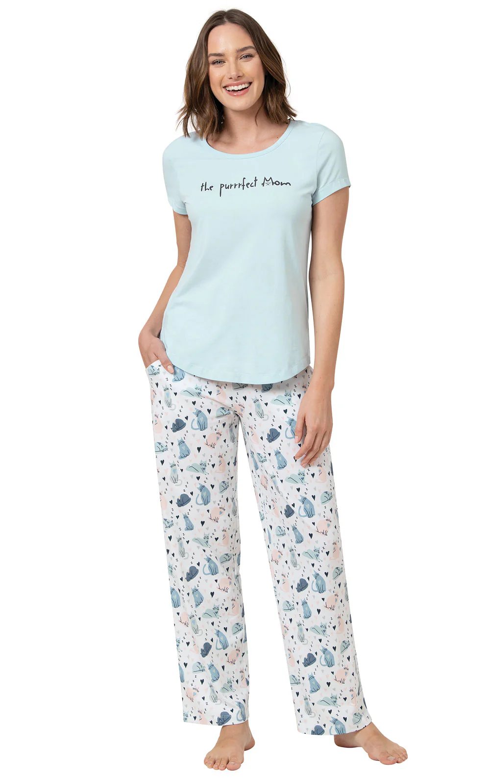 The Purrrfect Mom Pajamas - Final Sale
