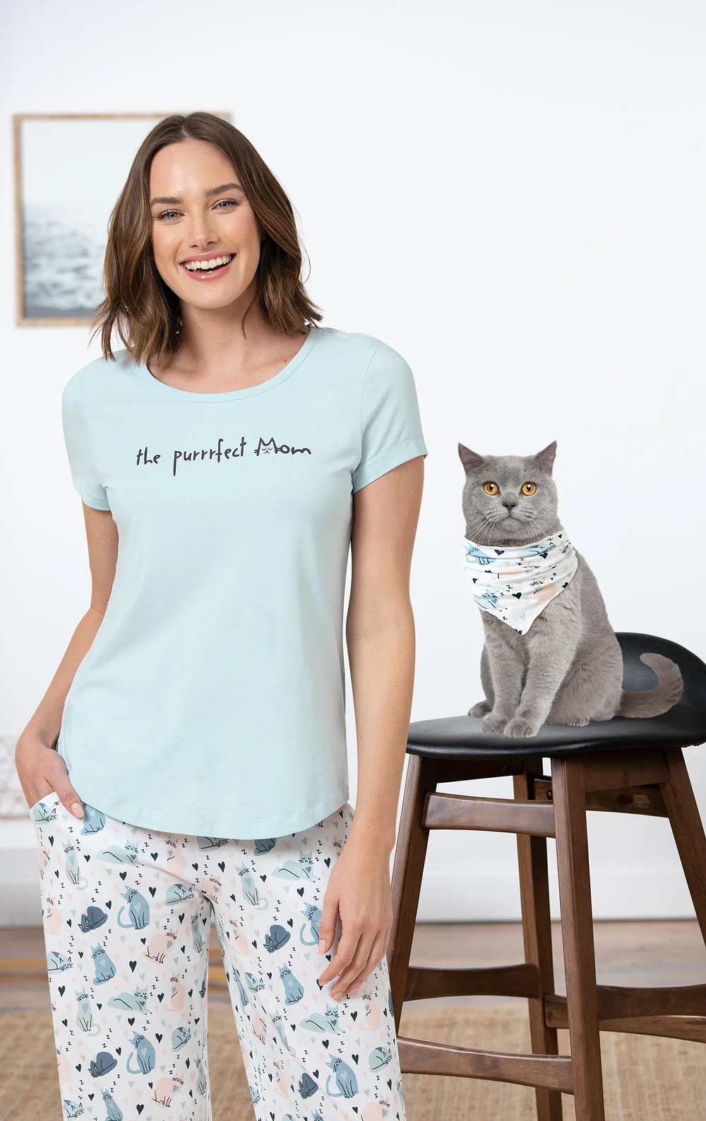 The Purrrfect Mom Pajamas - Final Sale - Image 3