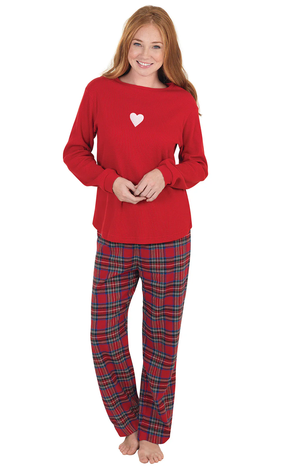 Valentine's Day Plaid Pajamas